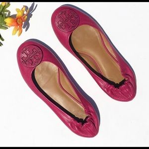 Tory Burch Fuchsia Reva Flats